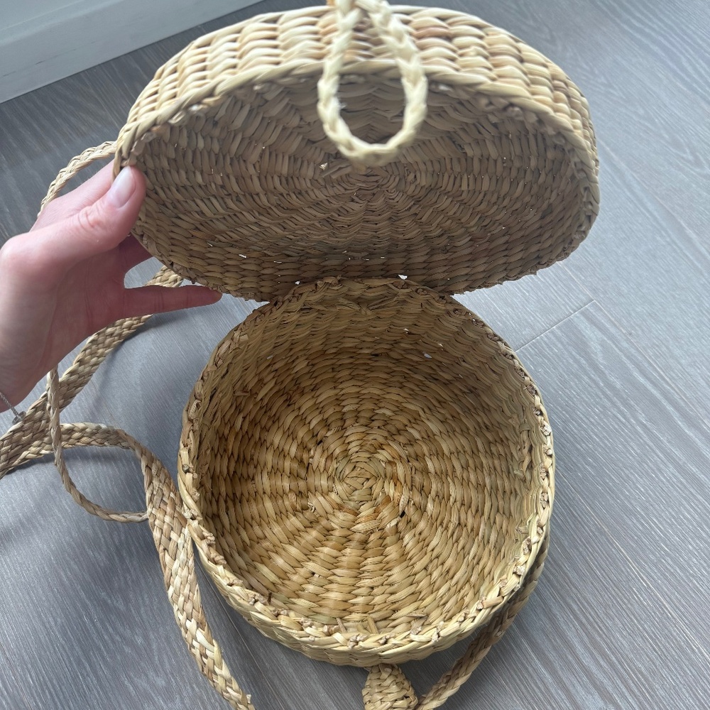 Round Raffia Summer Bag - Picture 5 of 5